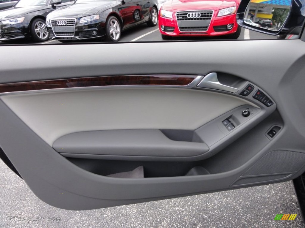 2009 A5 3.2 quattro Coupe - Deep Sea Blue Pearl / Pale Grey photo #14