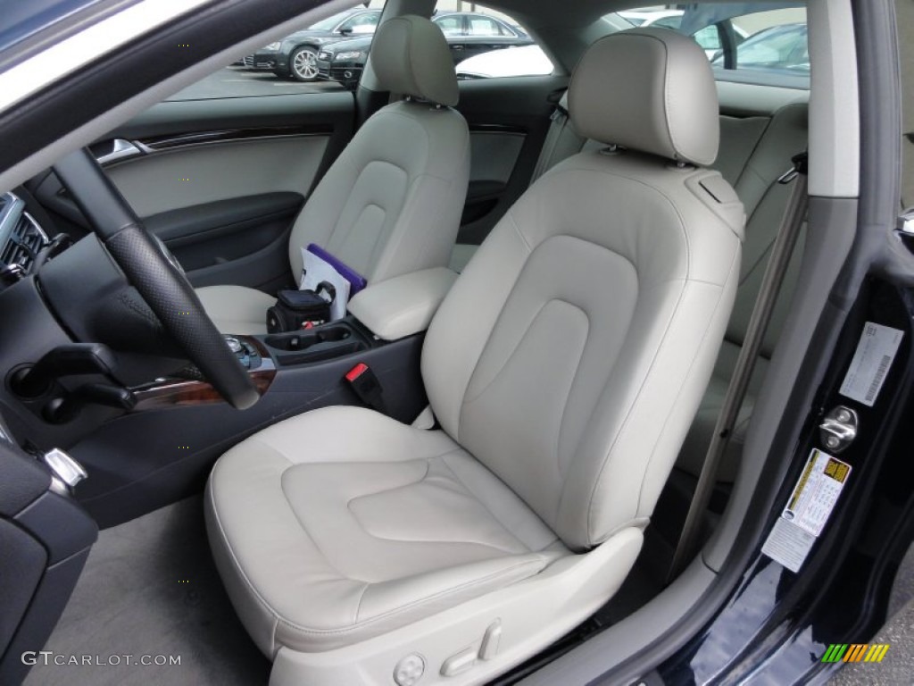 2009 A5 3.2 quattro Coupe - Deep Sea Blue Pearl / Pale Grey photo #17