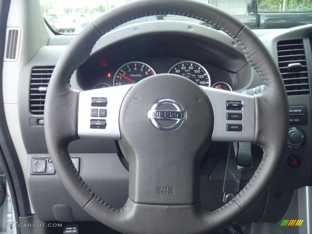 2012 Nissan Pathfinder SV Graphite Steering Wheel Photo #55577424