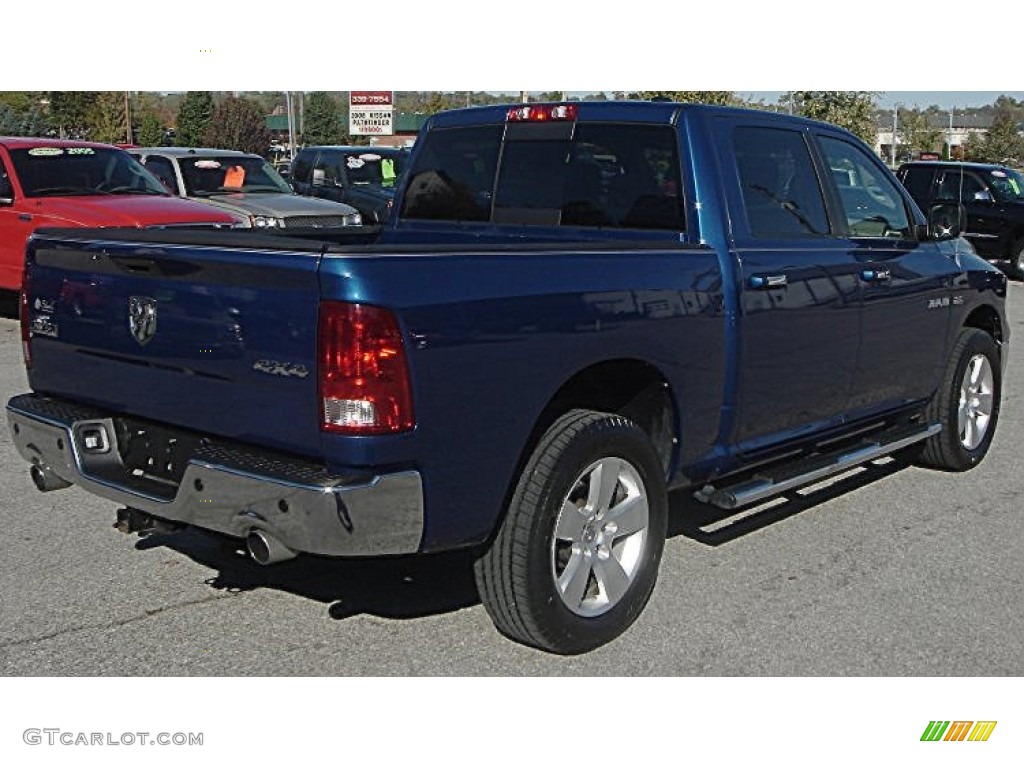 2009 Ram 1500 Big Horn Edition Crew Cab 4x4 - Deep Water Blue Pearl / Dark Slate/Medium Graystone photo #18