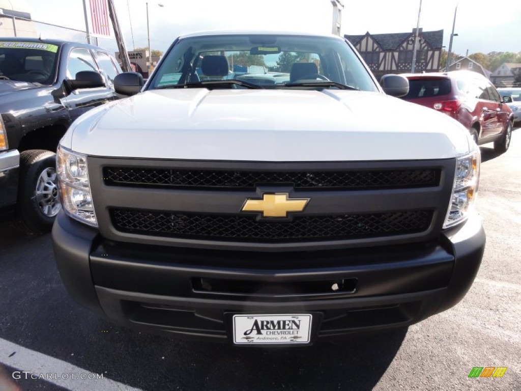 2012 Silverado 1500 Work Truck Regular Cab - Summit White / Dark Titanium photo #3