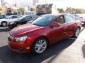 2012 Crystal Red Metallic Chevrolet Cruze LTZ  photo #2