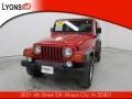 2000 Flame Red Jeep Wrangler Sport 4x4  photo #2