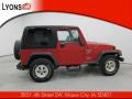 2000 Flame Red Jeep Wrangler Sport 4x4  photo #11