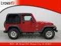 2000 Flame Red Jeep Wrangler Sport 4x4  photo #16