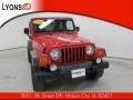 2000 Flame Red Jeep Wrangler Sport 4x4  photo #18