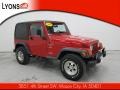 2000 Flame Red Jeep Wrangler Sport 4x4  photo #19