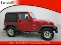 2000 Flame Red Jeep Wrangler Sport 4x4  photo #20