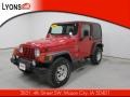 2000 Flame Red Jeep Wrangler Sport 4x4  photo #21