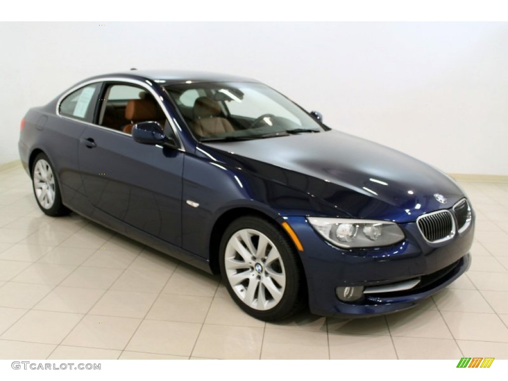 2011 3 Series 328i Coupe - Deep Sea Blue Metallic / Saddle Brown Dakota Leather photo #1