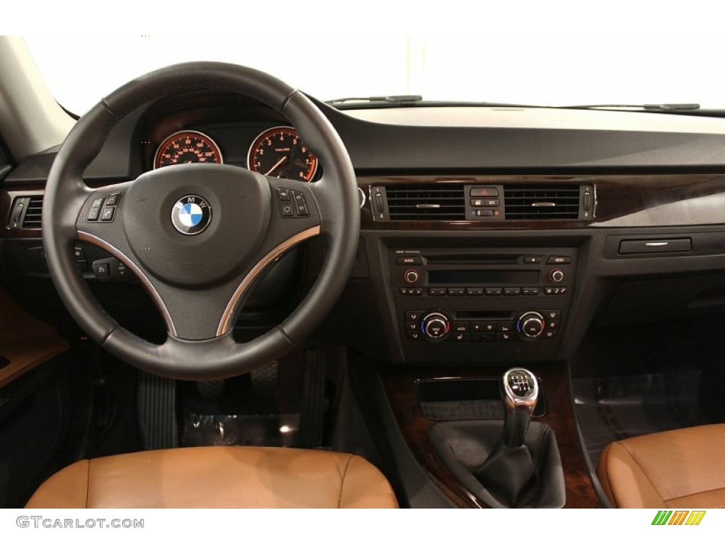 2011 BMW 3 Series 328i Coupe Saddle Brown Dakota Leather Dashboard Photo #55580217