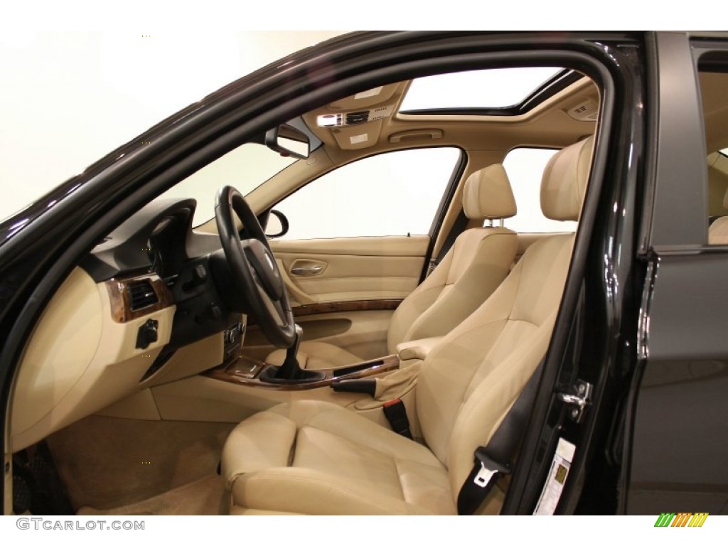 2008 3 Series 328xi Sedan - Black Sapphire Metallic / Beige Dakota Leather photo #6