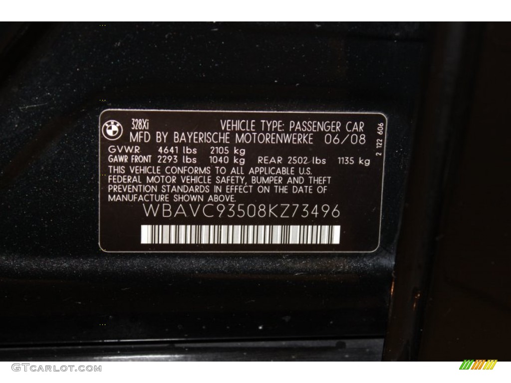 2008 3 Series 328xi Sedan - Black Sapphire Metallic / Beige Dakota Leather photo #21