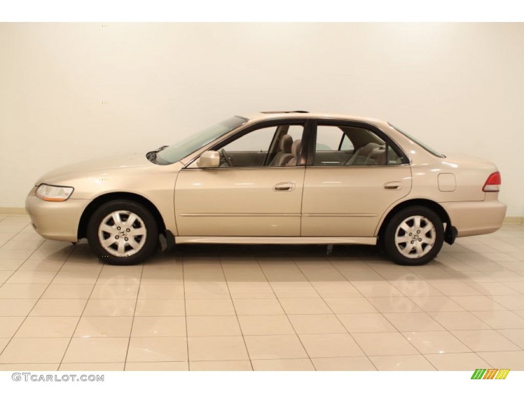 Naples Gold Metallic 2001 Honda Accord EX Sedan Exterior Photo #55580451
