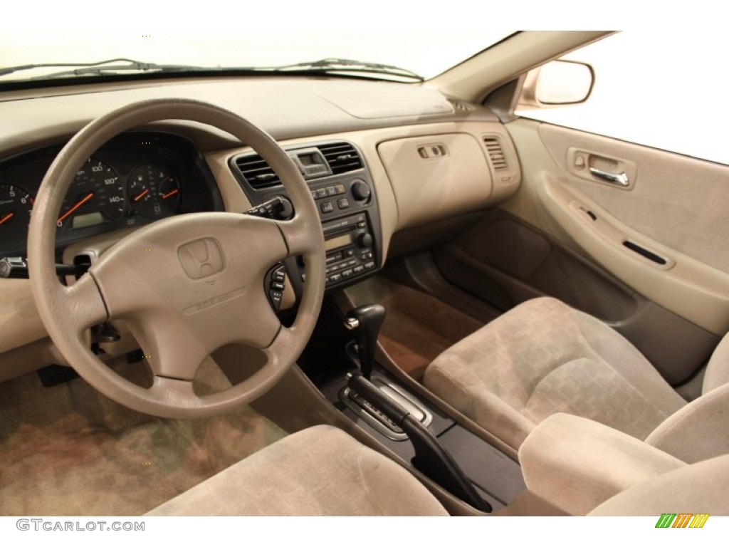 2001 Honda Accord EX Sedan Ivory Dashboard Photo #55580484