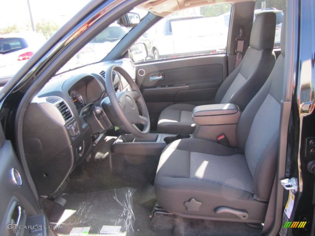 Ebony Interior 2012 GMC Canyon SLE Crew Cab Photo #55582306