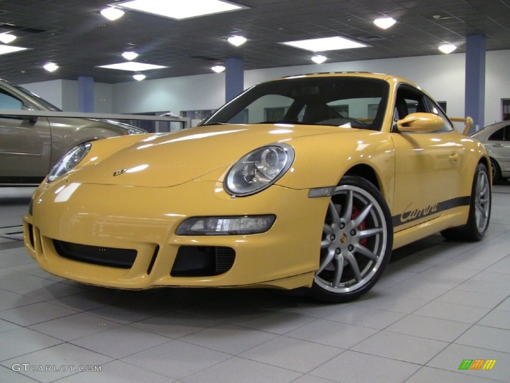 Speed Yellow 2006 Porsche 911 Carrera S Coupe Exterior Photo #55582483
