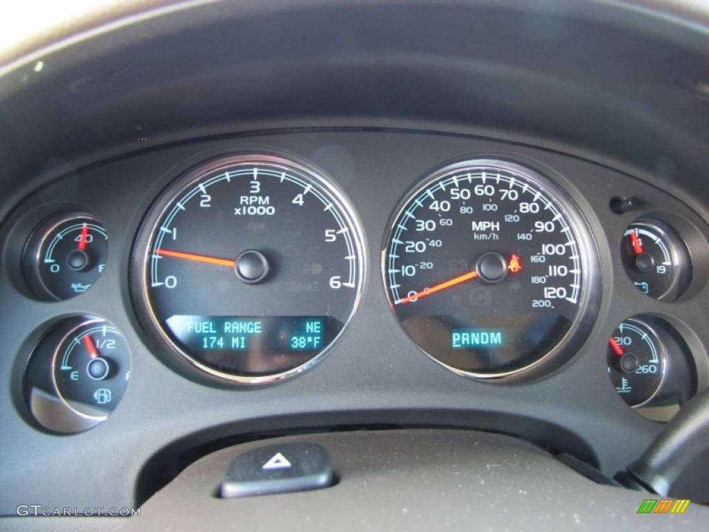 2012 GMC Sierra 1500 SLT Crew Cab 4x4 Gauges Photo #55582597