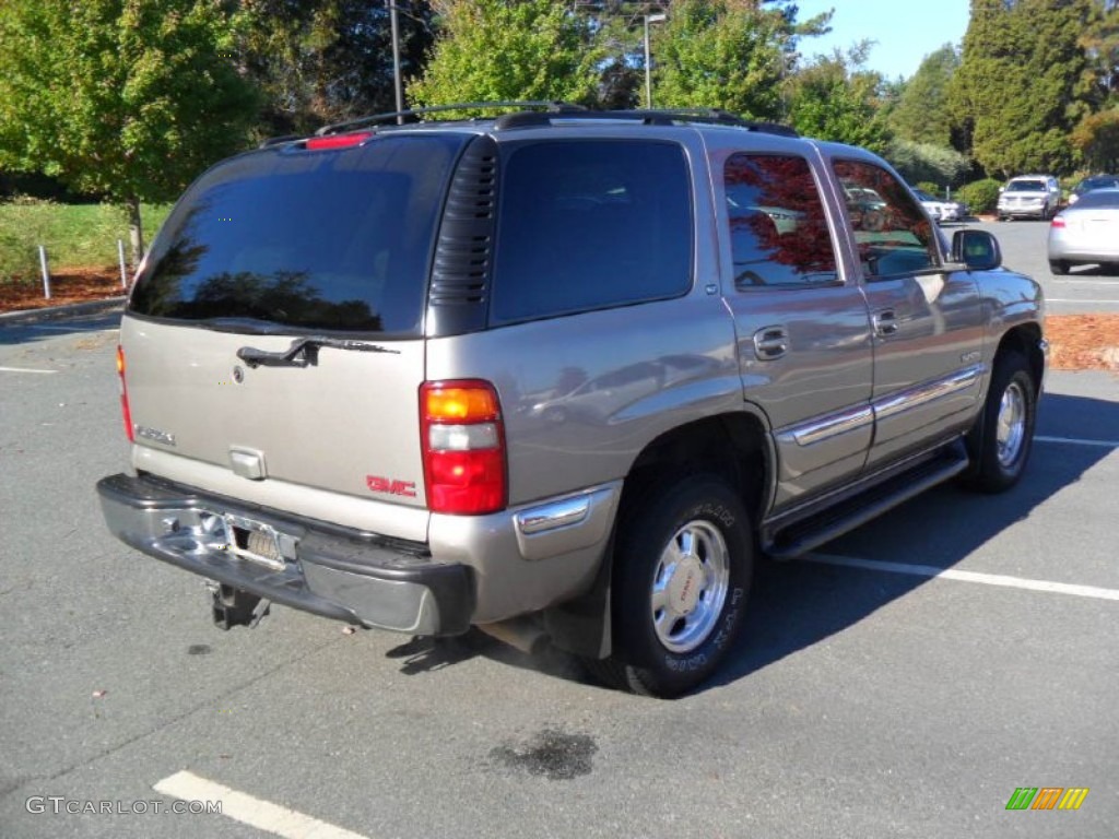 2001 Yukon SLT 4x4 - Pewter Metallic / Neutral Tan/Shale photo #4