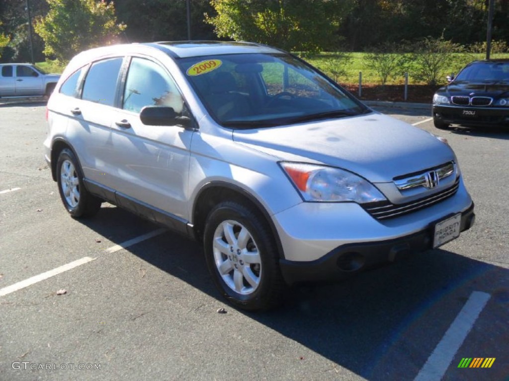 2009 CR-V EX - Alabaster Silver Metallic / Gray photo #6