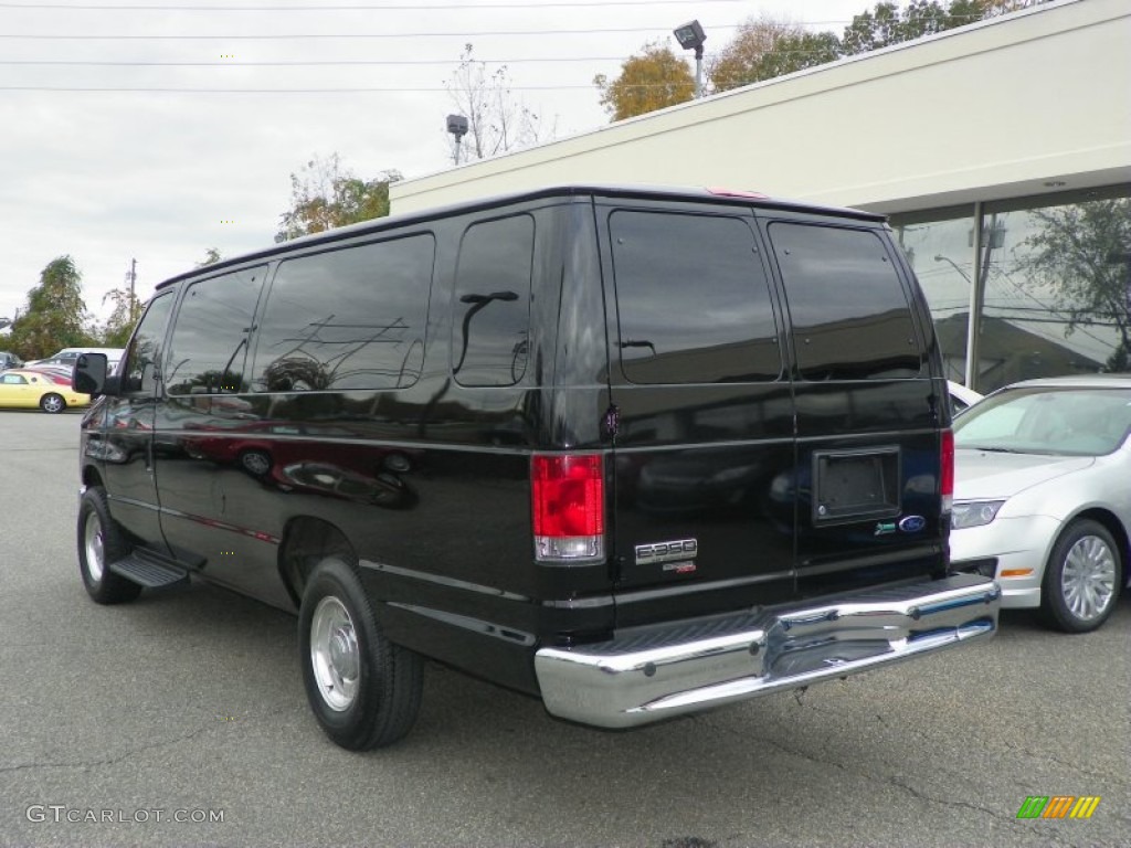 Black 2011 Ford E Series Van E350 XLT Extended Passenger Exterior Photo #55583506