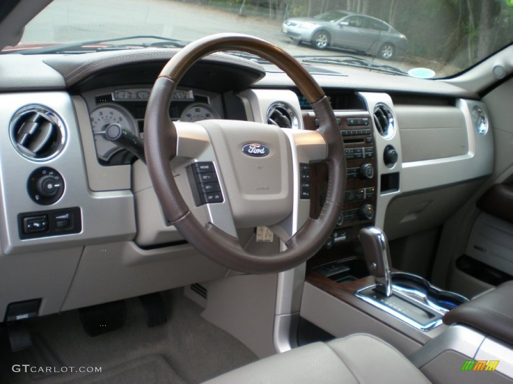 2010 F150 Platinum SuperCrew 4x4 - Red Candy Metallic / Medium Stone Leather/Sienna Brown photo #10