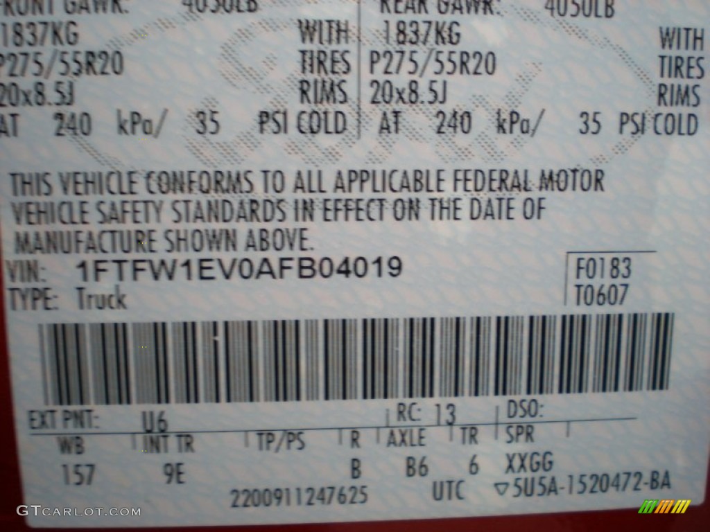 2010 F150 Platinum SuperCrew 4x4 - Red Candy Metallic / Medium Stone Leather/Sienna Brown photo #14