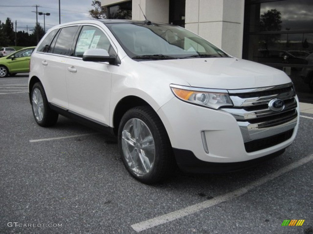 White Platinum Metallic Tri-Coat 2012 Ford Edge Limited AWD Exterior Photo #55583917