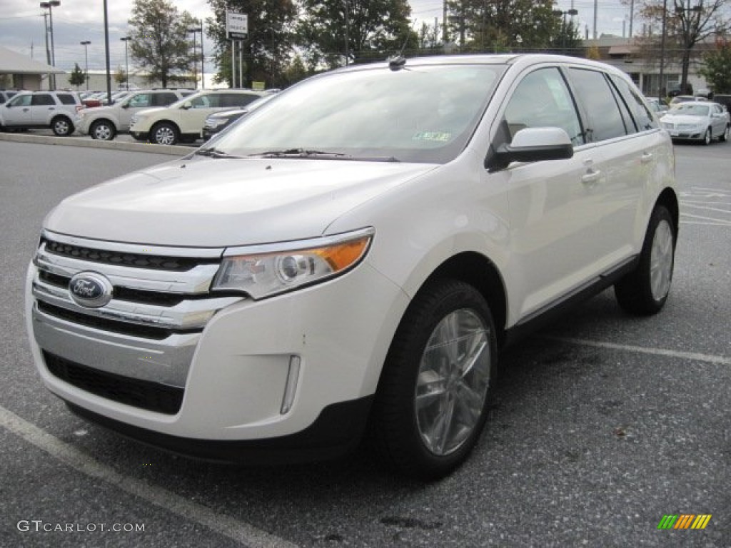 White Platinum Metallic Tri-Coat 2012 Ford Edge Limited AWD Exterior Photo #55583923