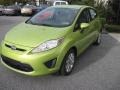 2012 Lime Squeeze Metallic Ford Fiesta SE Hatchback  photo #2
