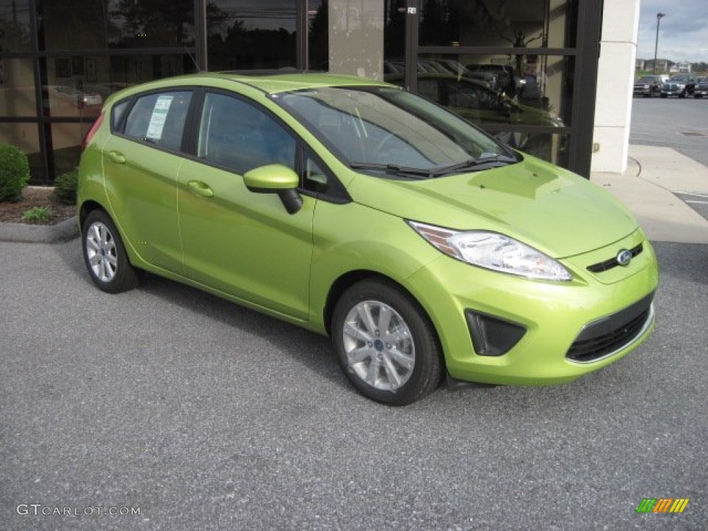 Lime Squeeze Metallic 2012 Ford Fiesta SE Hatchback Exterior Photo #55584007