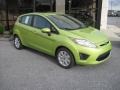 2012 Lime Squeeze Metallic Ford Fiesta SE Hatchback  photo #3