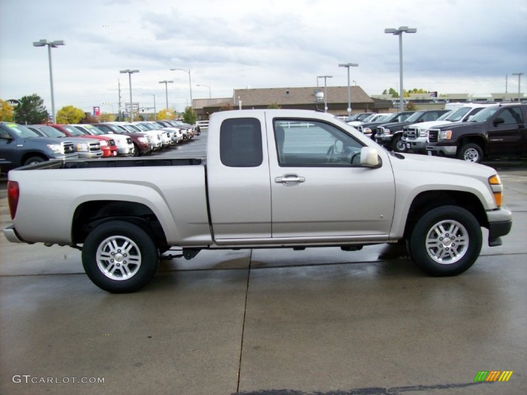 Silver Birch Metallic 2009 Chevrolet Colorado LT Extended Cab 4x4 Exterior Photo #55584340