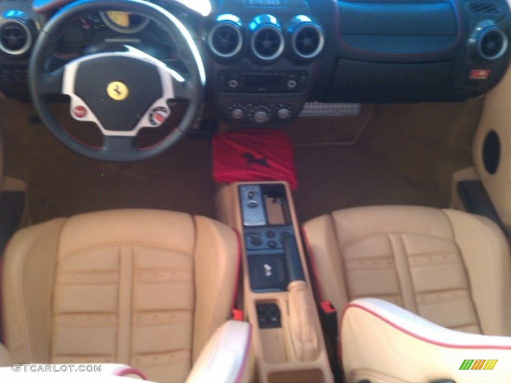 2007 Ferrari F430 Spider F1 Beige Dashboard Photo #55584724