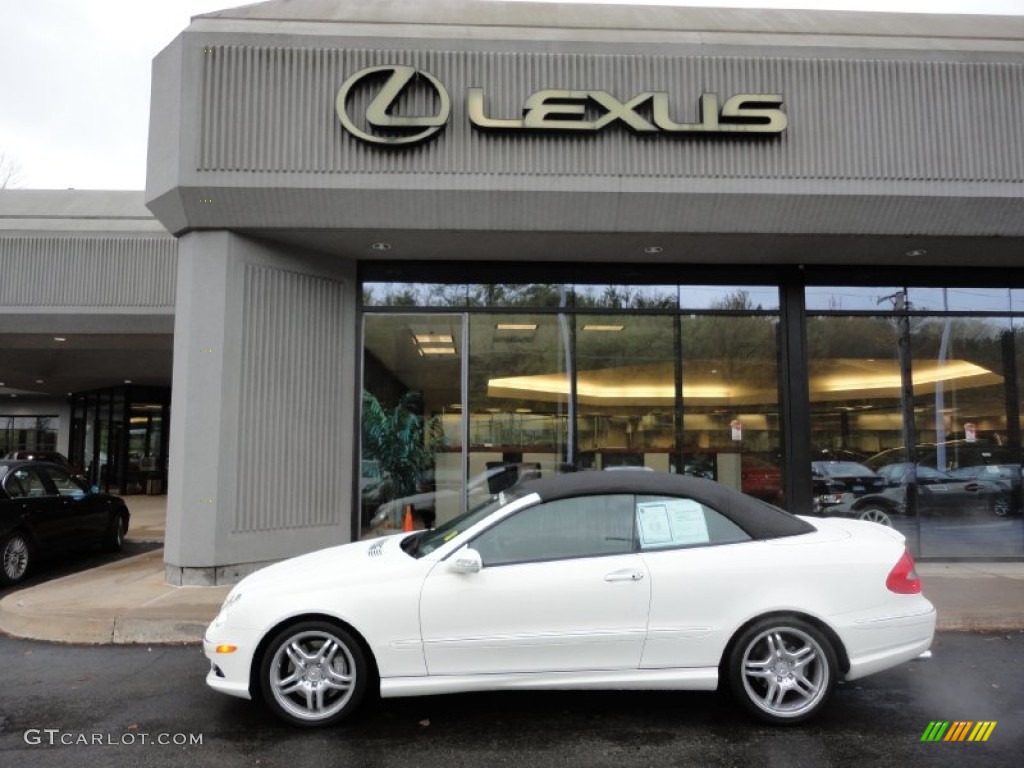 2009 CLK 550 Cabriolet - Arctic White / Black photo #2