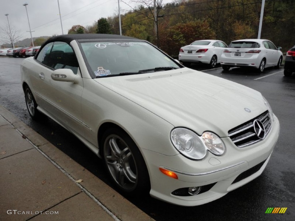 2009 CLK 550 Cabriolet - Arctic White / Black photo #6