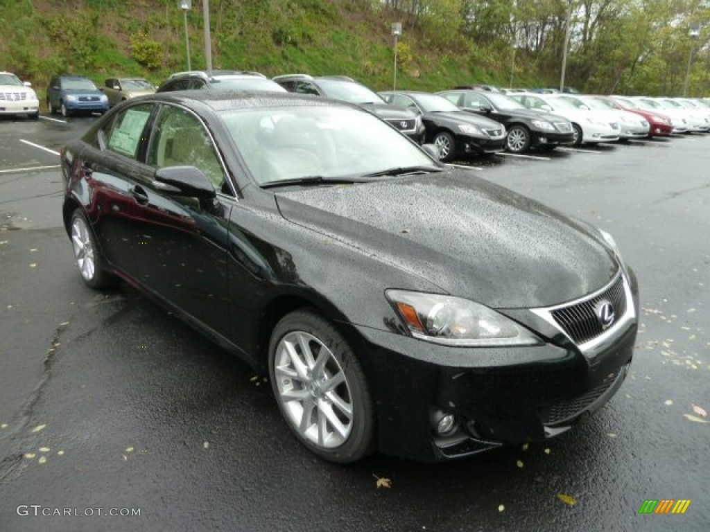 Obsidian Black 2012 Lexus IS 250 AWD Exterior Photo #55585402