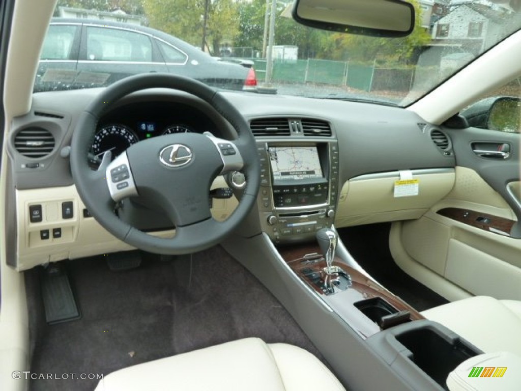 2012 Lexus IS 250 AWD Ecru Dashboard Photo #55585438