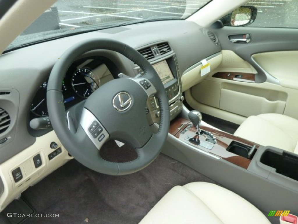 2012 Lexus IS 250 AWD Ecru Dashboard Photo #55585450
