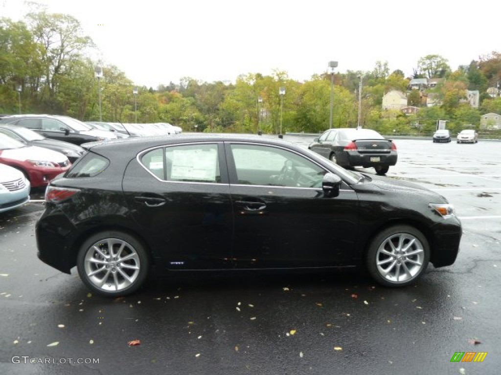 Obsidian Black 2012 Lexus CT 200h Hybrid Premium Exterior Photo #55585642