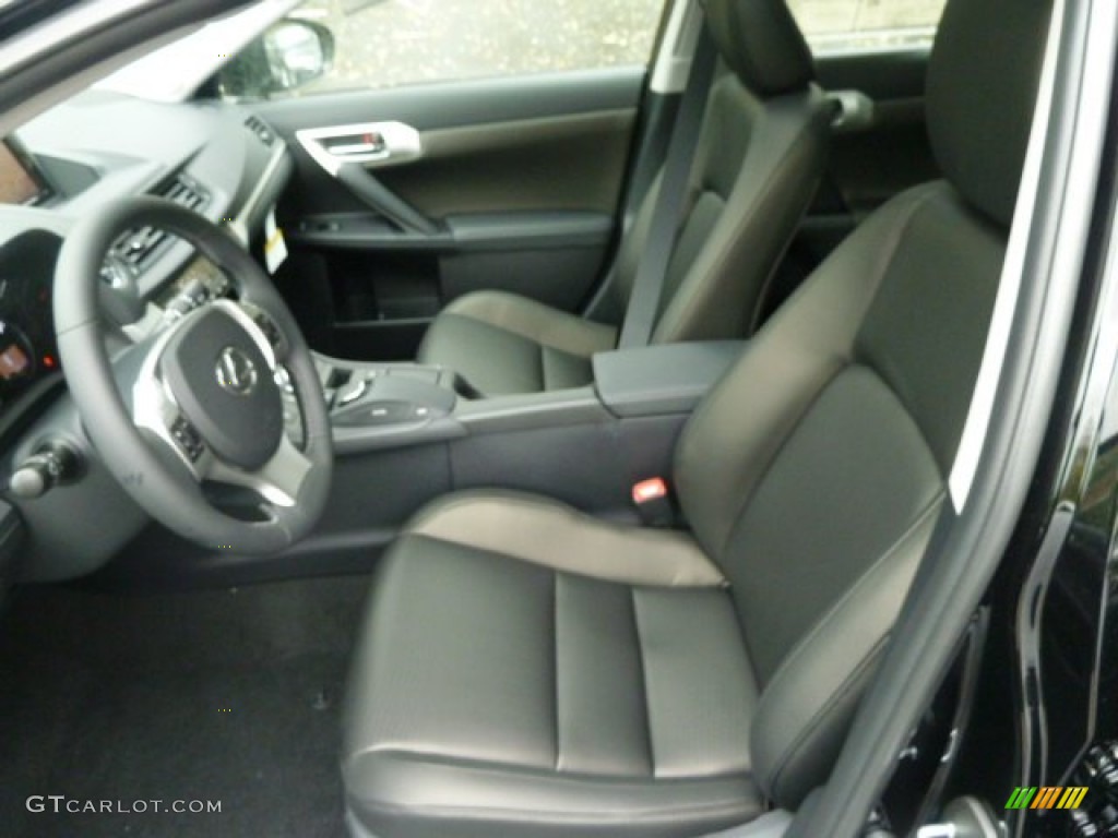 Black Interior 2012 Lexus CT 200h Hybrid Premium Photo #55585672