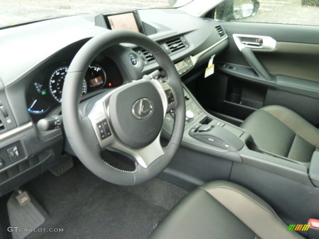 Black Interior 2012 Lexus CT 200h Hybrid Premium Photo #55585705