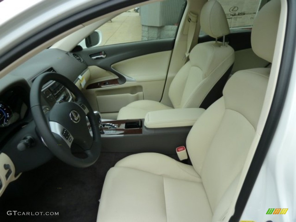 Ecru Interior 2012 Lexus IS 250 AWD Photo #55585792