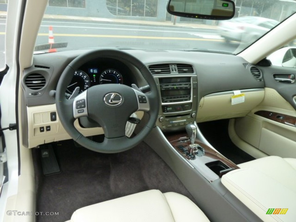 Ecru Interior 2012 Lexus IS 250 AWD Photo #55585804