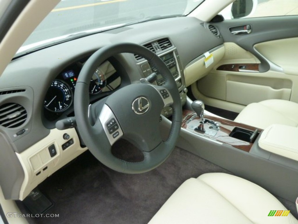 Ecru Interior 2012 Lexus IS 250 AWD Photo #55585822
