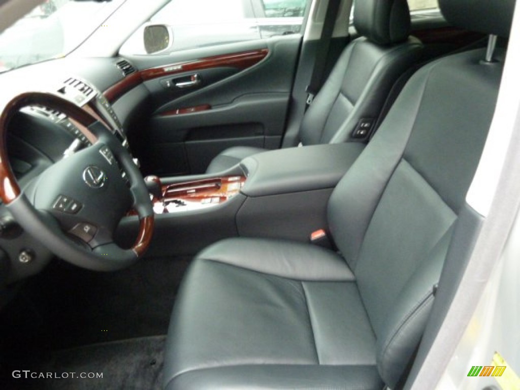 Black/Medium Brown Walnut Interior 2012 Lexus LS 460 AWD Photo #55586029