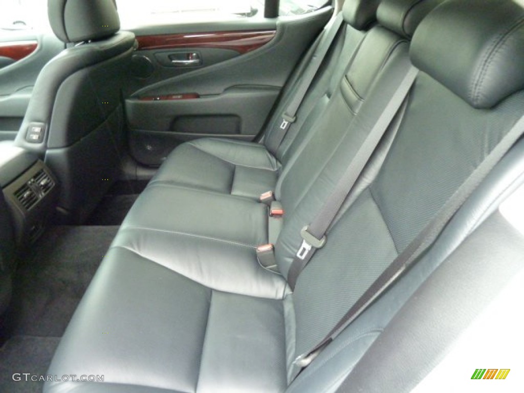 Black/Medium Brown Walnut Interior 2012 Lexus LS 460 AWD Photo #55586035