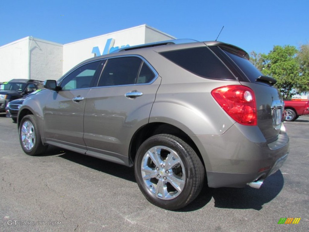 2010 Equinox LTZ - Mocha Steel Metallic / Jet Black/Brownstone photo #5