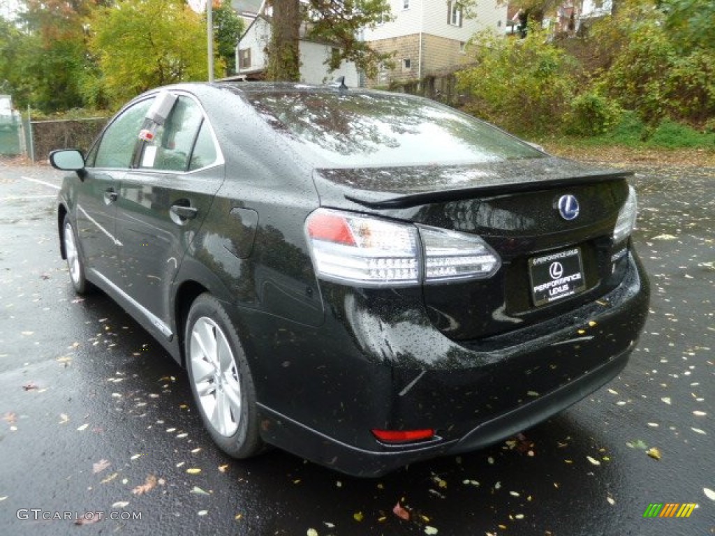 2011 HS 250h Hybrid Premium - Obsidian Black / Black/Brown Walnut photo #2