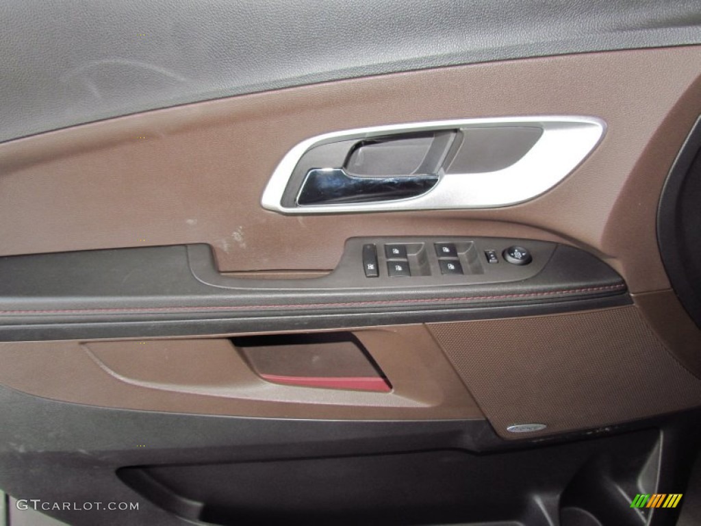 2010 Chevrolet Equinox LTZ Jet Black/Brownstone Door Panel Photo #55586215